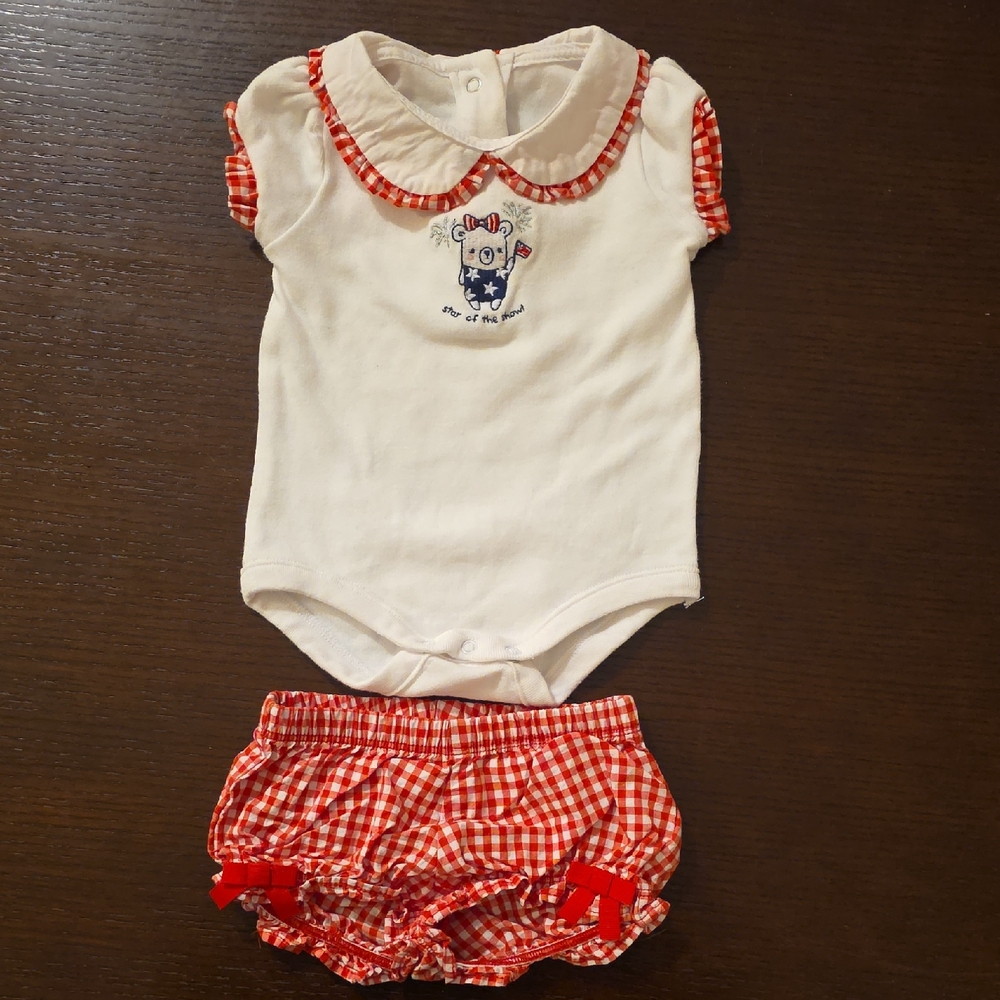 Gymboree Onesie with Matching Bloomers, Size 0-3 months